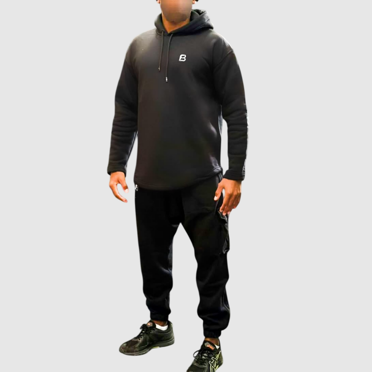 Ensemble Jogging N3 100% coton - Noir
